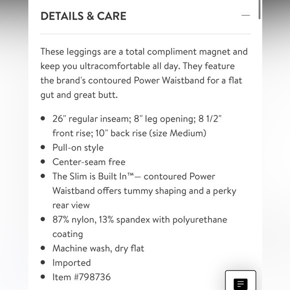 Spanx faux leather legging retail $98 NWOT‎ - Picture 5 of 5